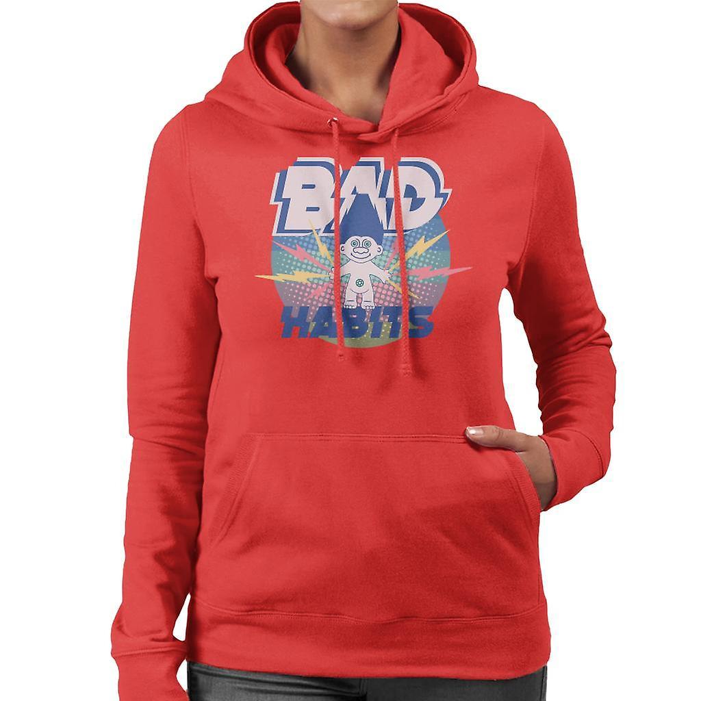 Trolls Bad Habits Lightning Women's Hooded Sweatshirt Red Medium