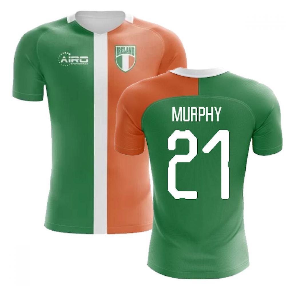 Airo Sportswear 2023-2024 Ireland Flag Concept Football Shirt (Murphy 21) - Kids White MB 27-29 inch Chest (69/75cm)