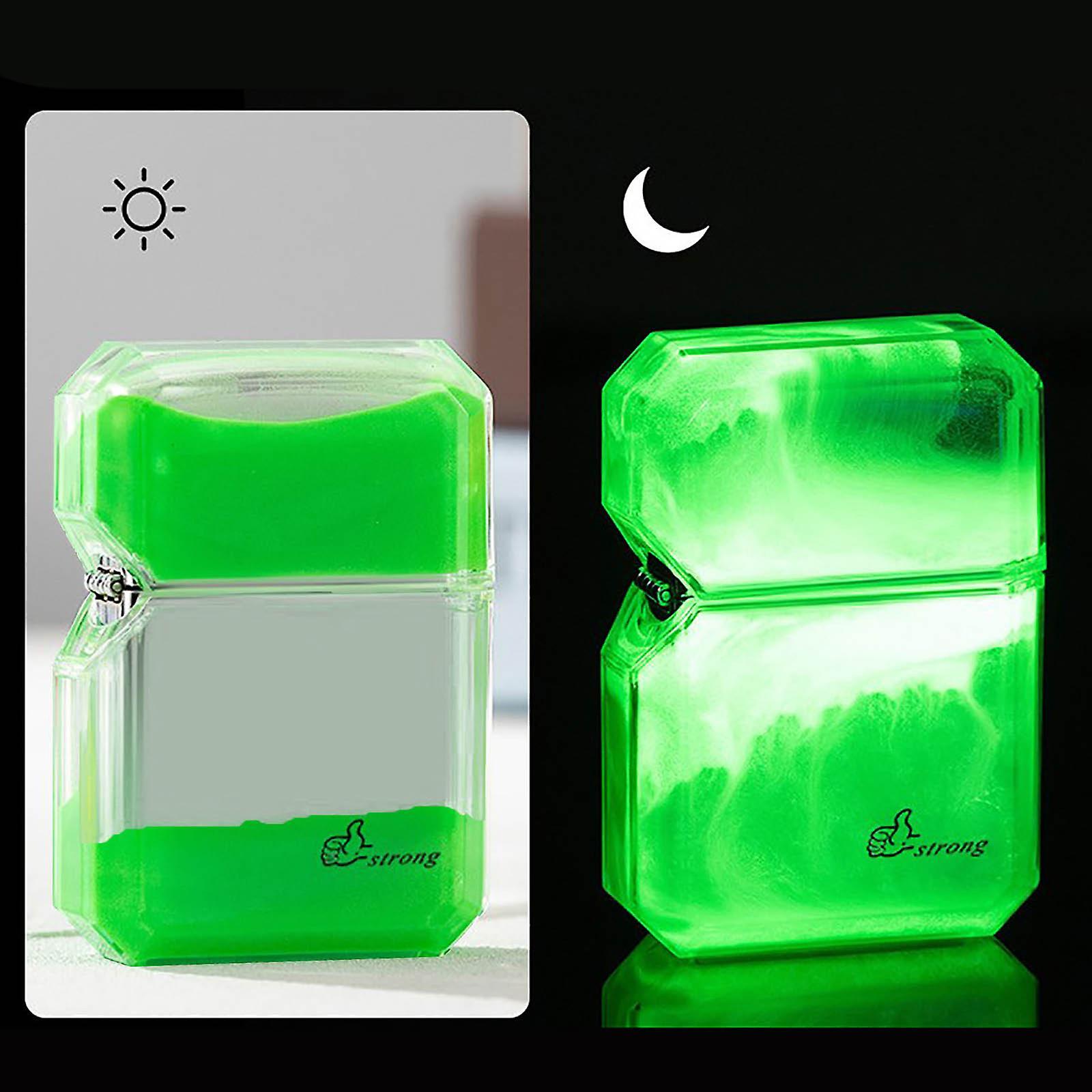 Baodan Cool Fluorescent Color Quicksand Windproof Lighter, Surprise Gift 5ml GN