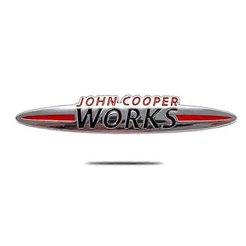 Hikig 3D Metal Chrome Car Front Grill Emblem Trunk Badge Logo For Stickers Mini John Cooper Works Decal Accessories Big