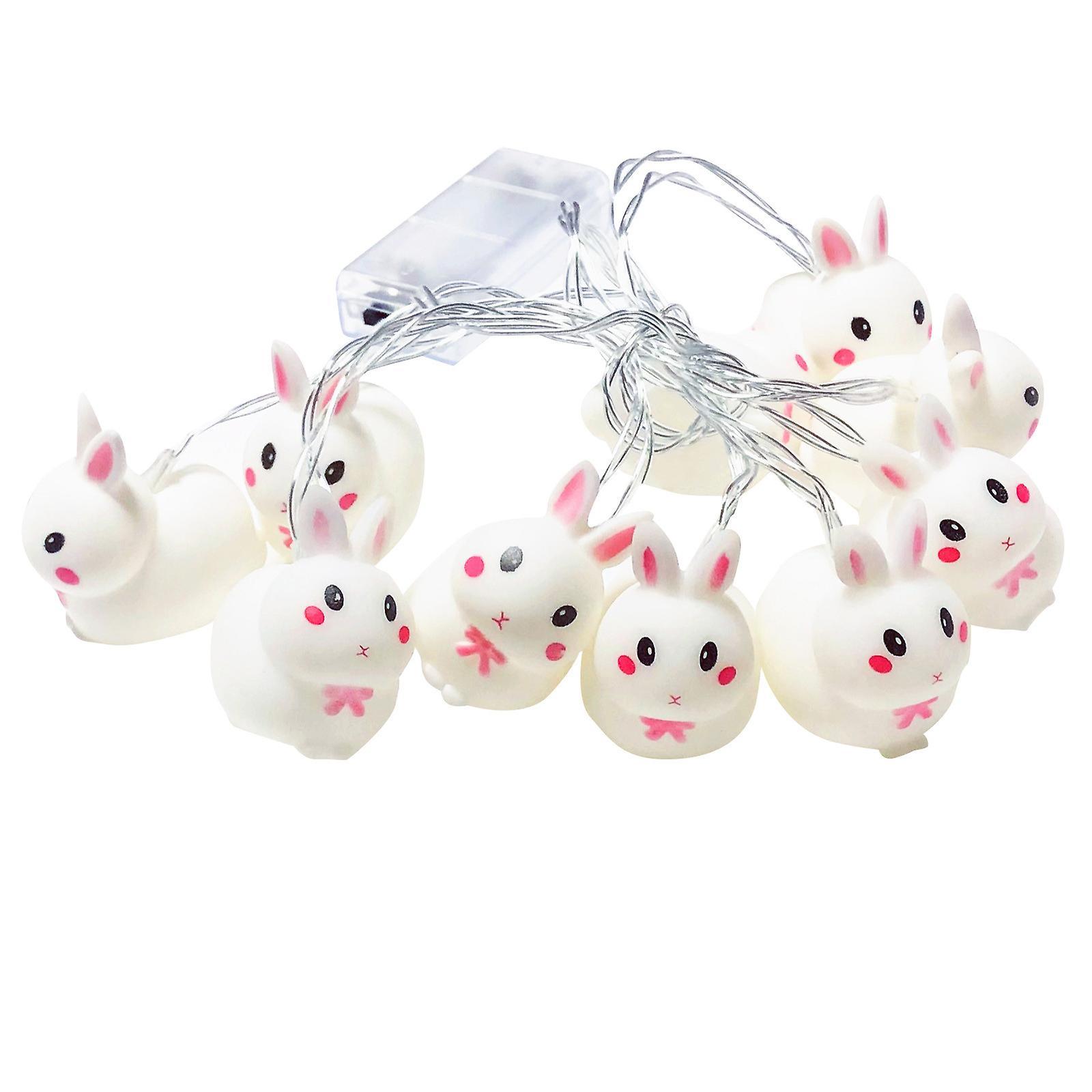 Baodan Easter Bunny LED String Lights 10 Lights 1.65m USB Charging For Decorative eierfarben ostern BG