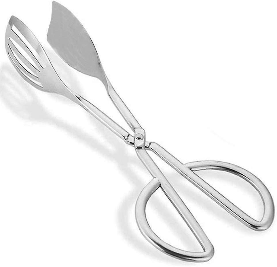 unbrand Stainless Steel Salad Tongs, Kitchen Tongs, Stainless Steel Serving Tongs, Scissor Salad Tongs, Buff