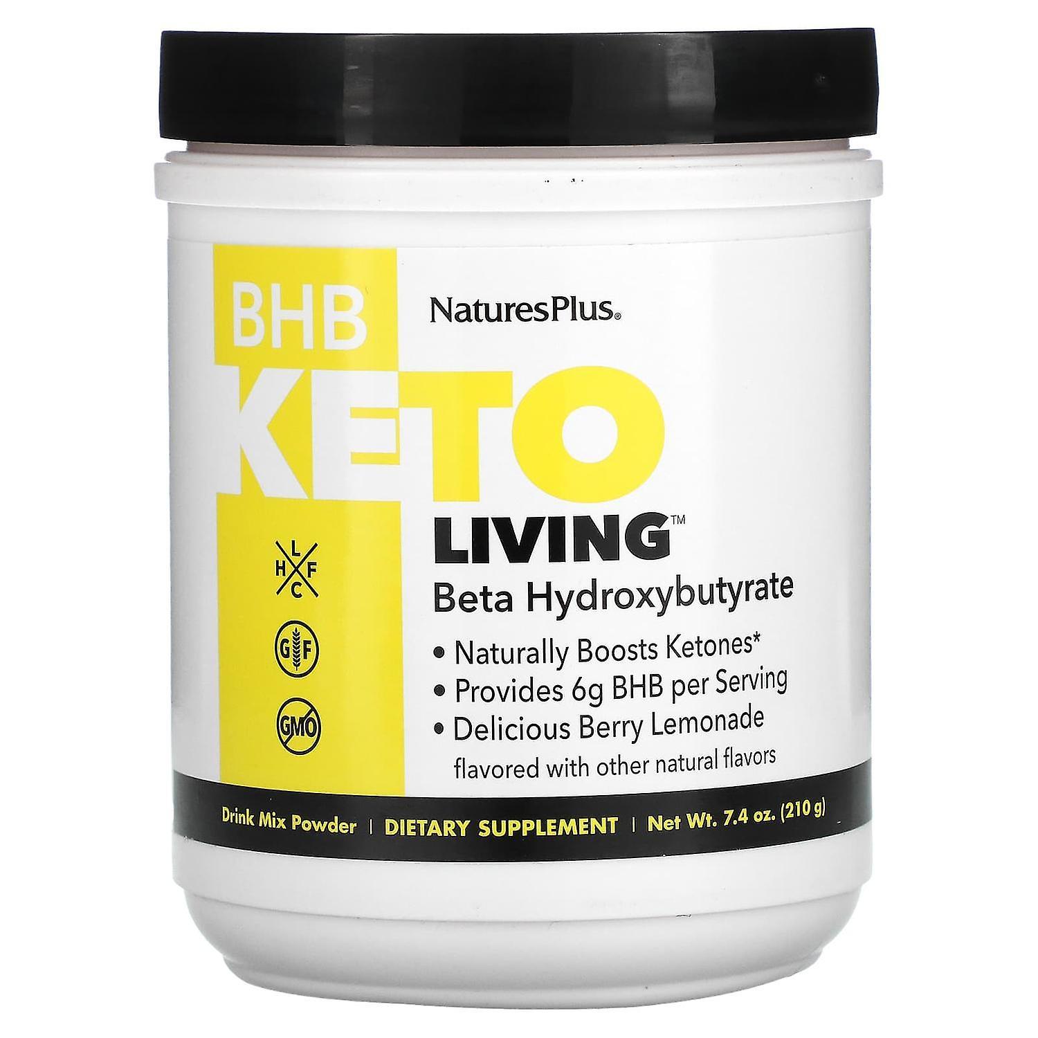 Nature's Plus NaturesPlus, BHB Keto Living, Berry Lemonade, 7.4 oz (210 g)