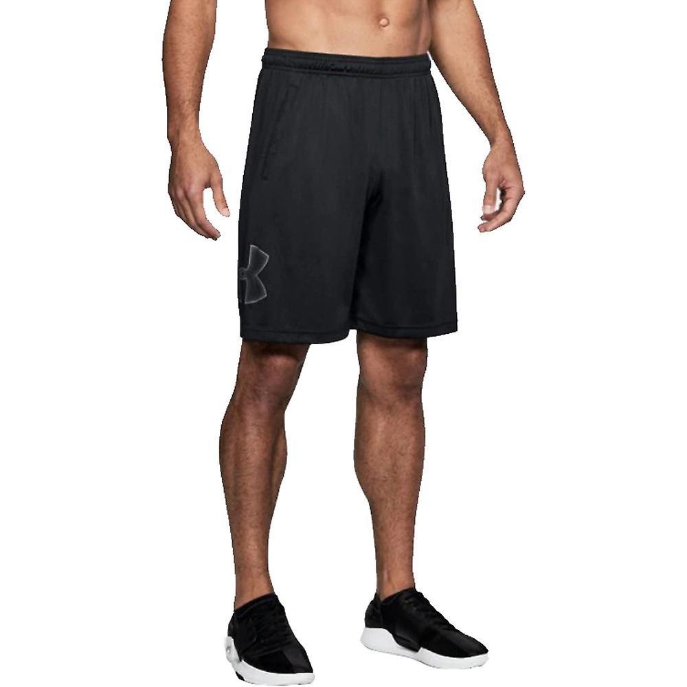 Under Armour Mens Tech Loose Fit Wicking Graphic Shorts Academy-Steel M- Waist 30-32" (76.2-81.3cm)