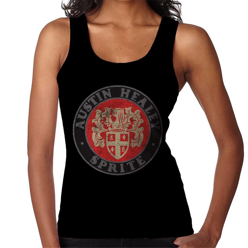 Austin Healey Sprite Logo British Motor Heritage Women's Vest Black Small