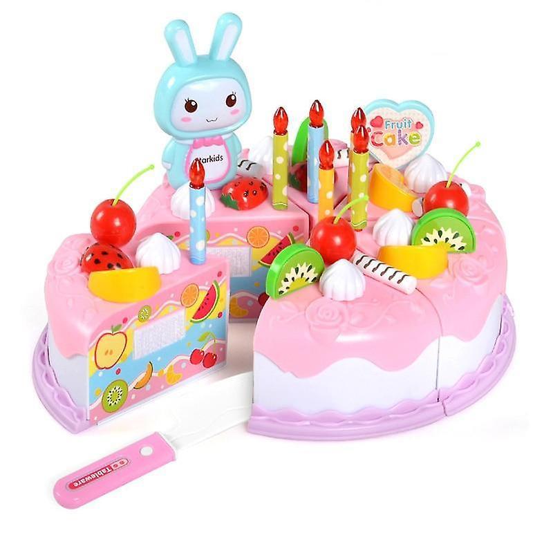 Slowmoose Diy Cake - Food Pretend Play Cutting Fruit 37PCS-200005100