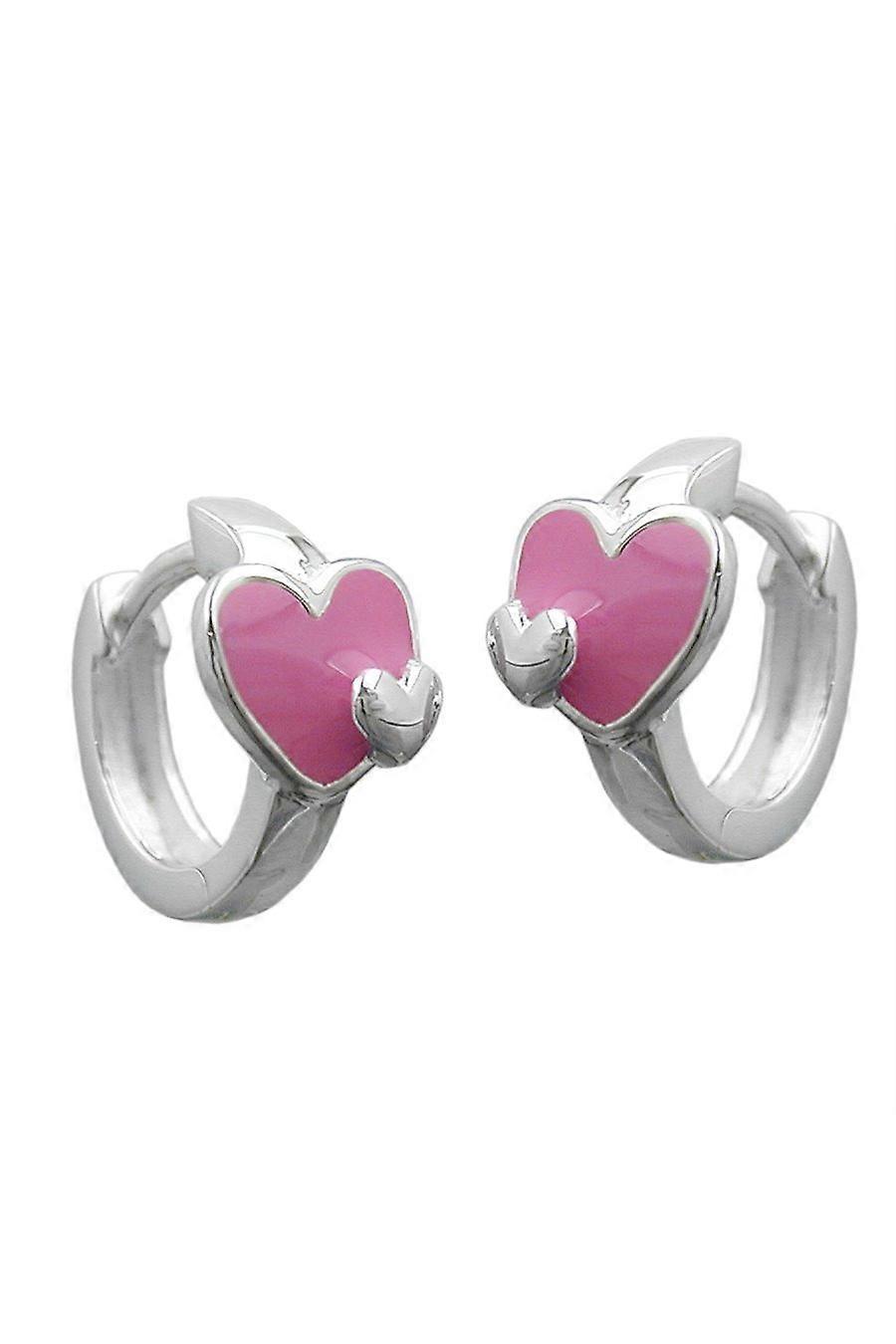 Gallay Hoop Earrings Heart Silver 925 - Gl92537