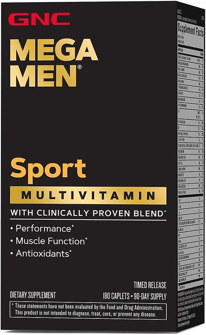 Gnc mega men sport daily multivitamin 180 count performance