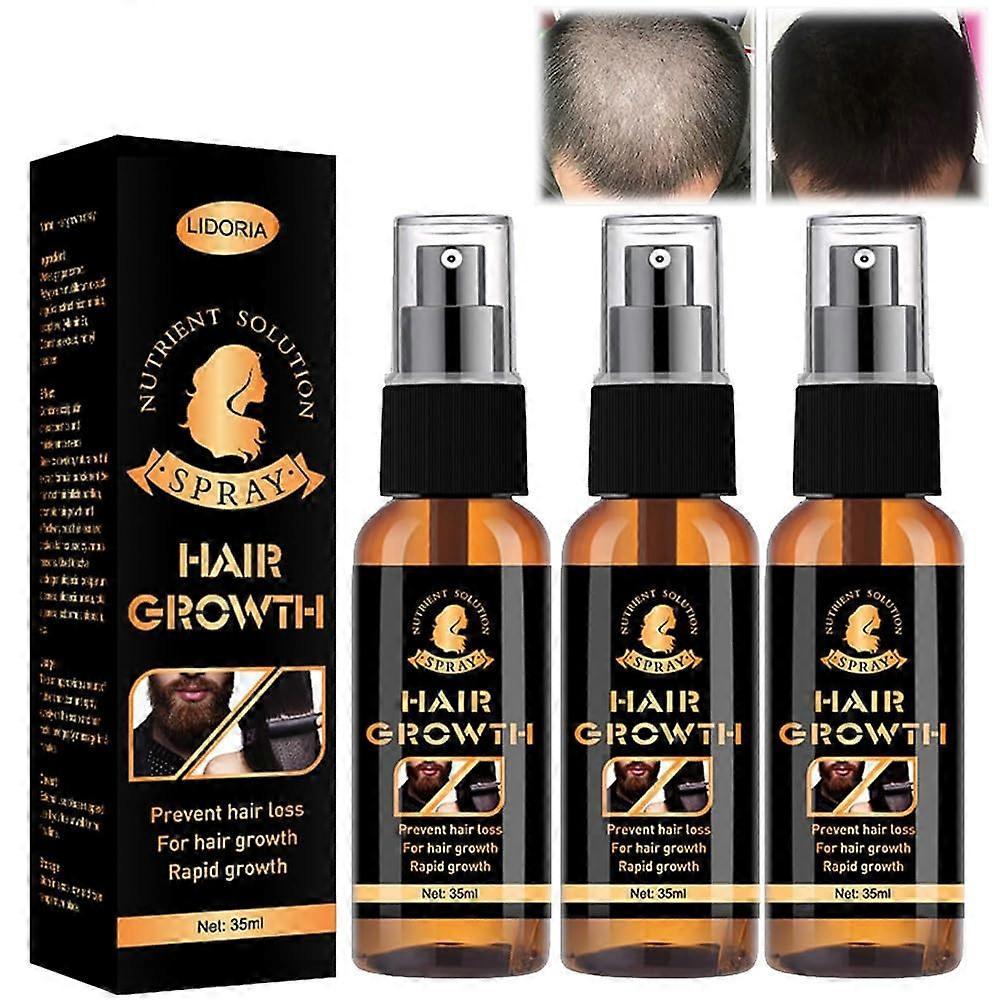 Unbrand Premium Biotin Hair & Beard Booster, Biotin Hair Growth Serum Spray For Hair Beard For Men Hair Loss Treatment 3pcs