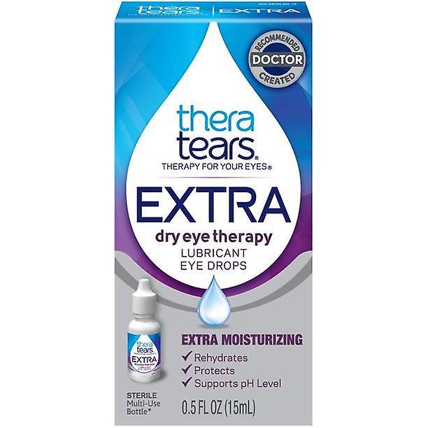 Theratears extra dry eye therapy lubricant eye drops 0.5 fl. oz. bottle