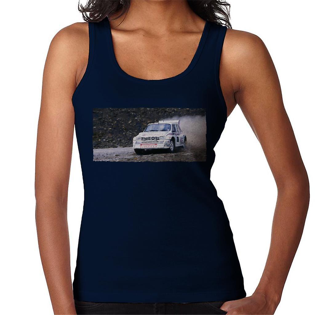 MG Metro 6R4 Drifting British Motor Heritage Women's Vest Navy Blue XX-Large