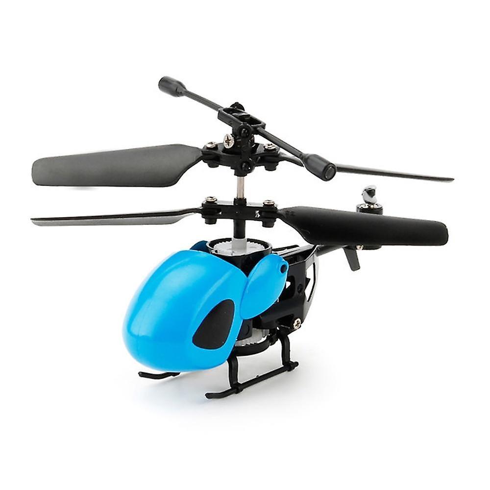 Slowmoose Mini Drone, Fly Rc Helicopter Aircraft Suspension Toy blue with remote2