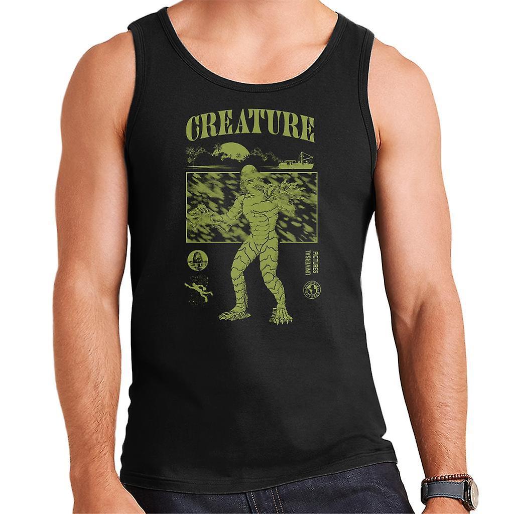 The Creature From The Black Lagoon Sunset Boat Men's Vest Medium