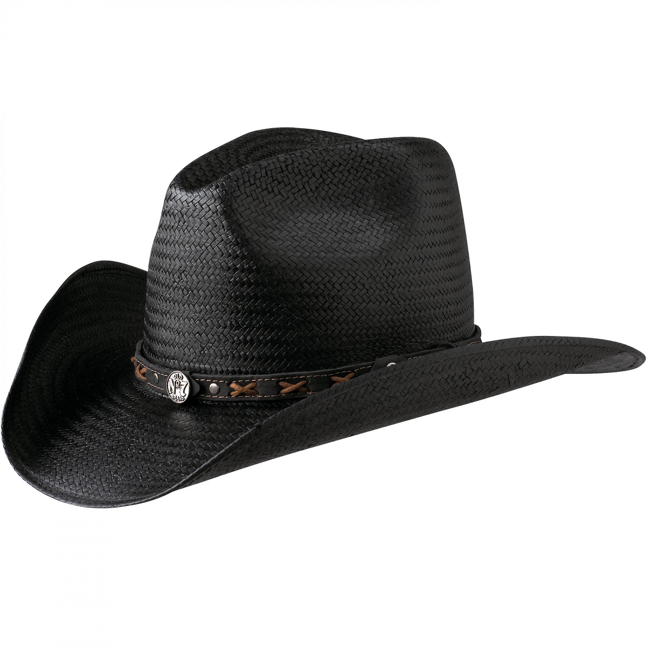 Liquors Jack Daniels No.7 Black Straw Cowboy Hat X-Large