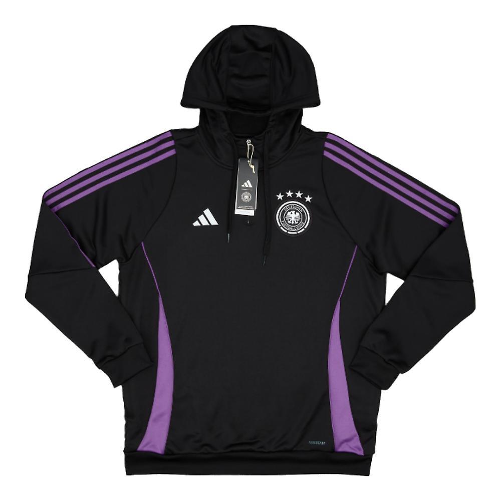 Adidas 2024-2025 Germany Hooded Track Top (Black) Medium 38-40 inch Chest