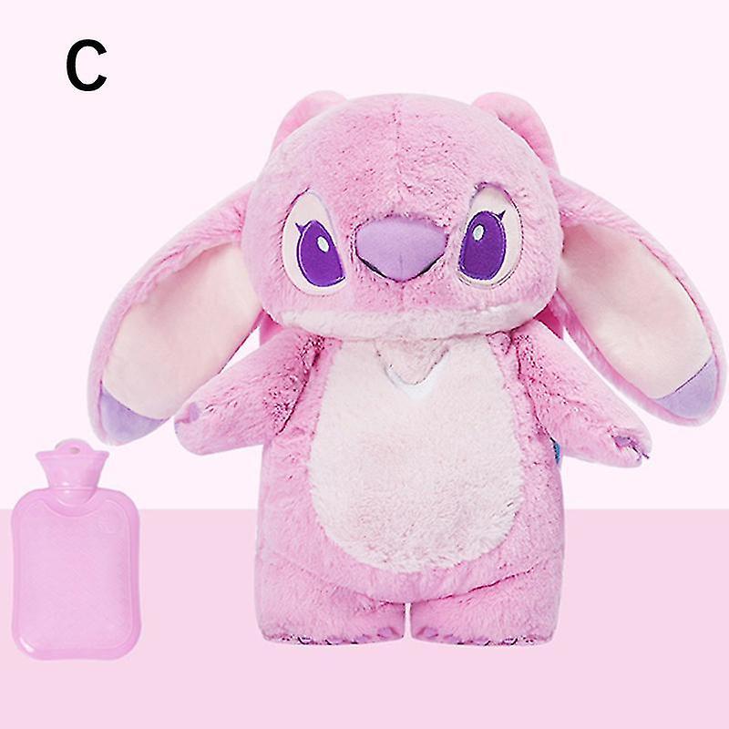 Ssyd Hot Water Bottle Soft Winter Plush Warm Hand Bag Home Water Filling GiftsFeature pink angel