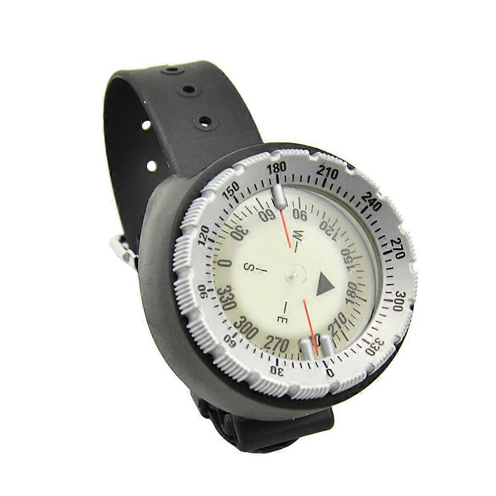 Unbrand Underwater 50m Navigator Diving Compass Scuba Luminous Balanced Watch Gray