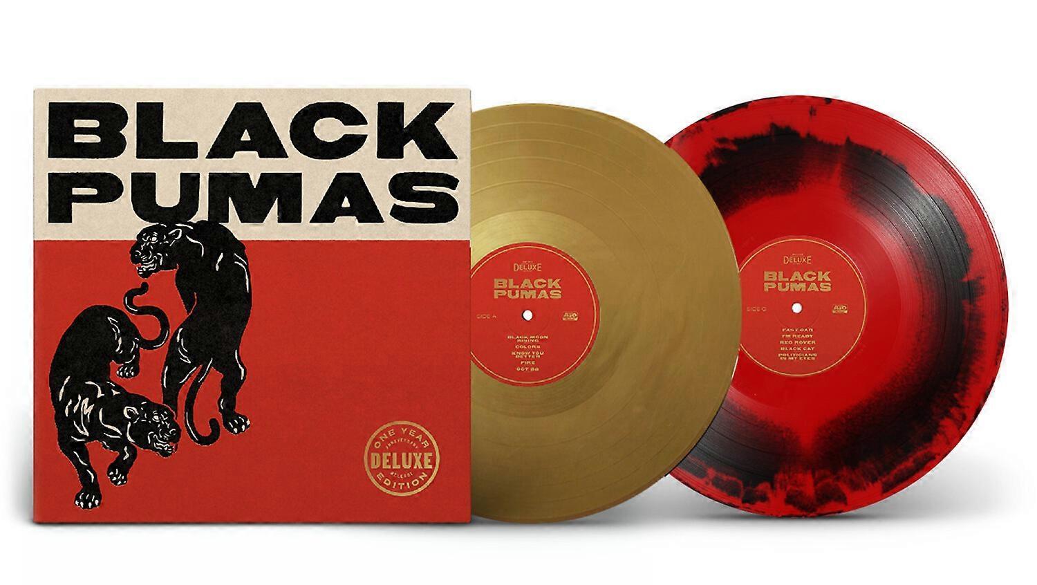 Ato Records Black Pumas - Black Pumas  [VINYL LP] Black, Colored Vinyl, Red, Deluxe Ed USA import