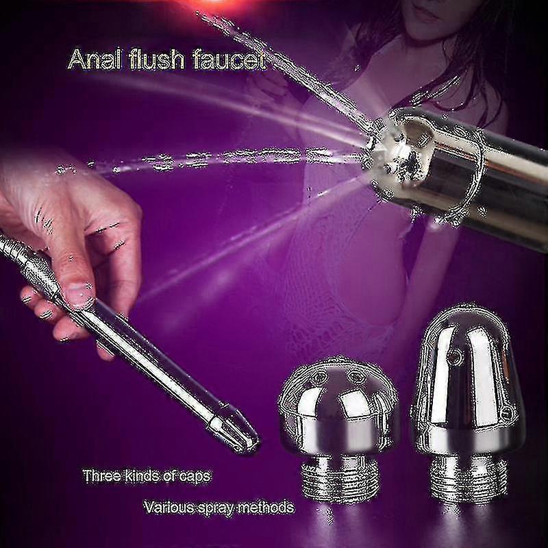 Wxky 3 Shower Head Aluminum Enema Flush Tools For Adults Nozzle Shower Backyard Colonic_l