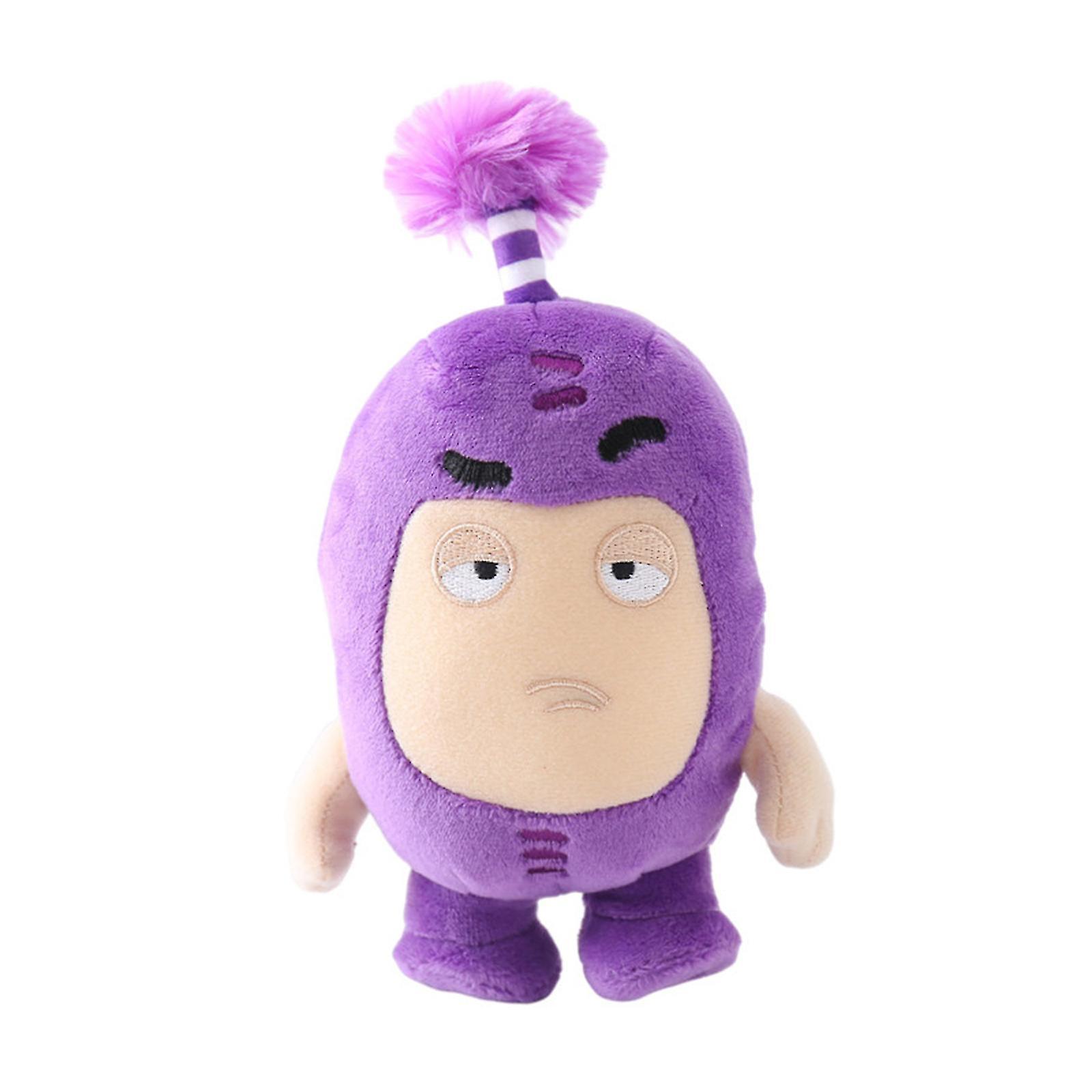 Unbrand Plush Oddbods Cartoon Toys Dolls Soft Cute Pogo New 18cm Bubbles Jeff Toy Slick Gifts For Kids Boys And Girls Purple