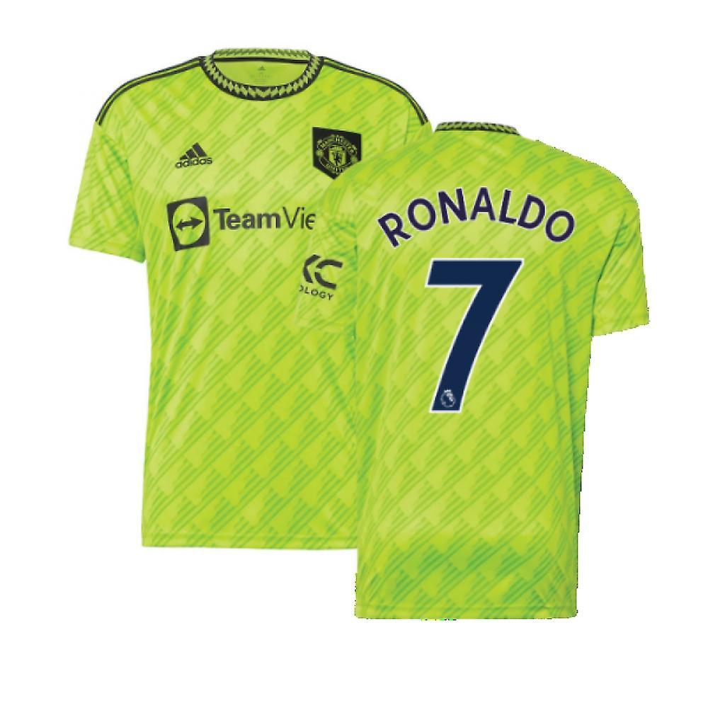 Adidas 2022-2023 Man Utd Third Shirt (RONALDO 7) Green XL 44-46 inch Chest