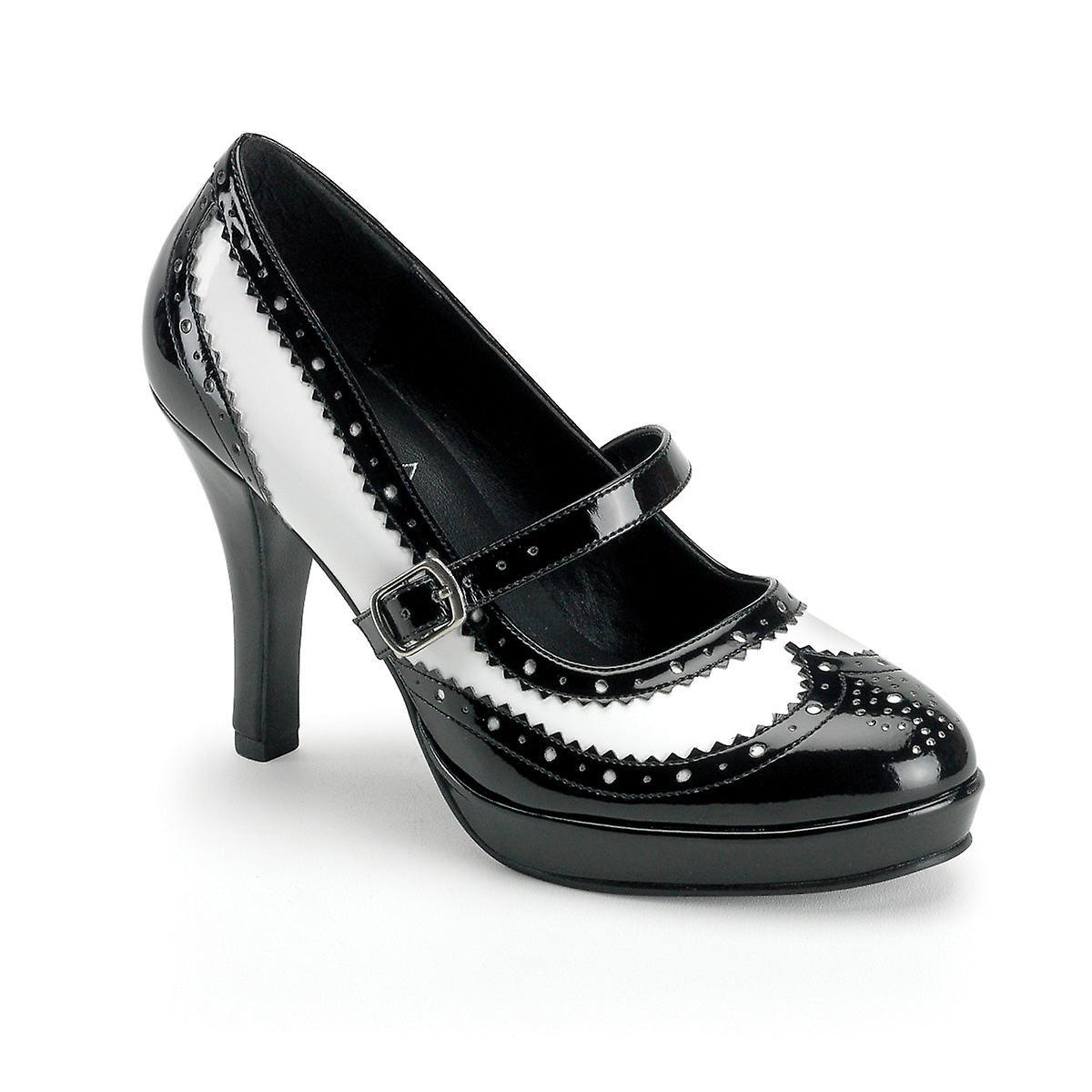 Funtasma womens pumps contessa-06 blk-wht pat Uk 5/eu 38/us 8