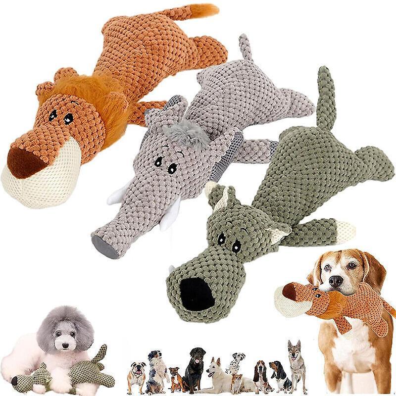 JDSM Dog Toys for Aggressive Chewers Antarcking Indestructible Dog Toys Lion