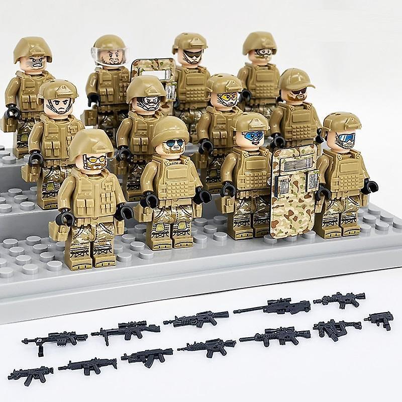 YM Studio MOC Military Specia Force Soldiers Gun Weapon Building Blocks Kit Bricks Sets