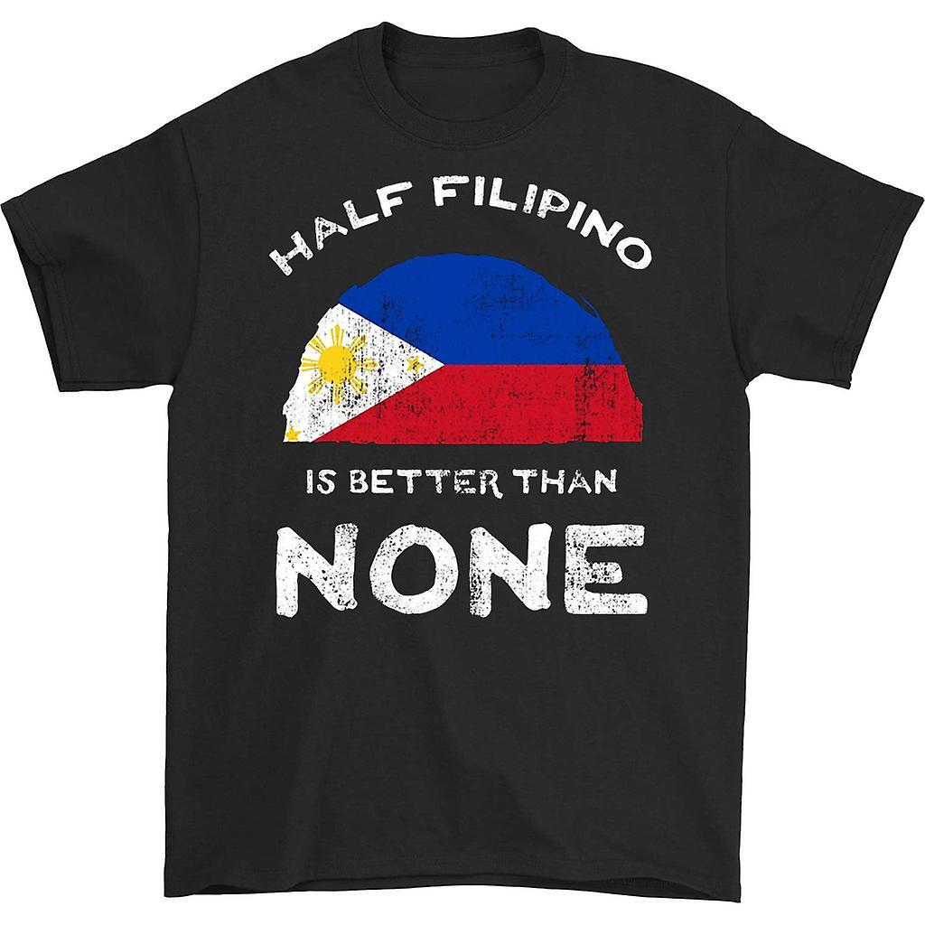 HISHARK Half filipino is better than none t-shirt black XXL