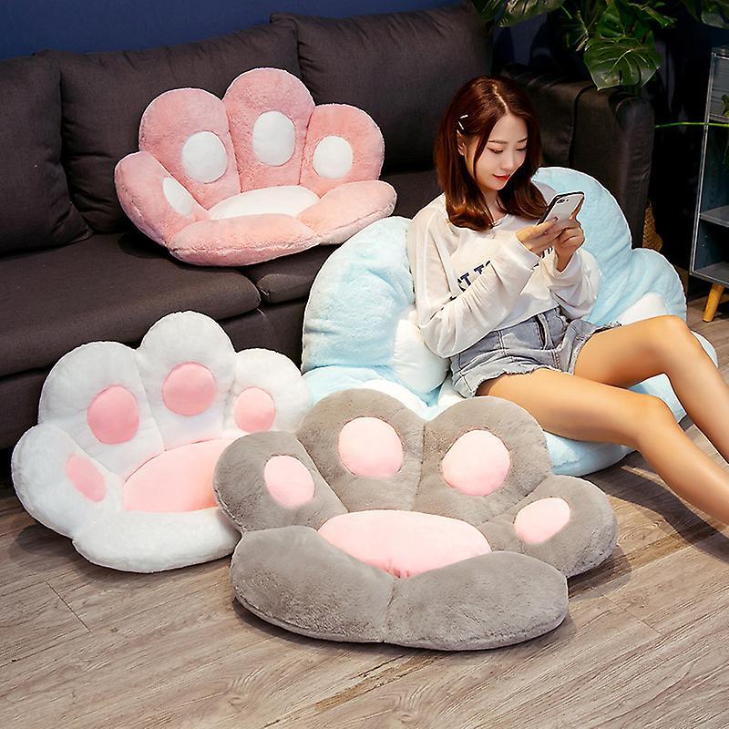 Lohill Cat Paw Cushion Cute Seat Cushion Cat Paw Shape Lazy Sofa Bear Paw Office Chair Cushion Cosy Warm Plush Sofa Decoration Cushion#jjwj001 Deep...