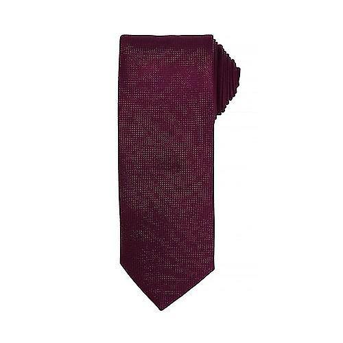 Premier Mens Micro Waffle Formal Work Tie (Pack of 2) Aubergine One Size