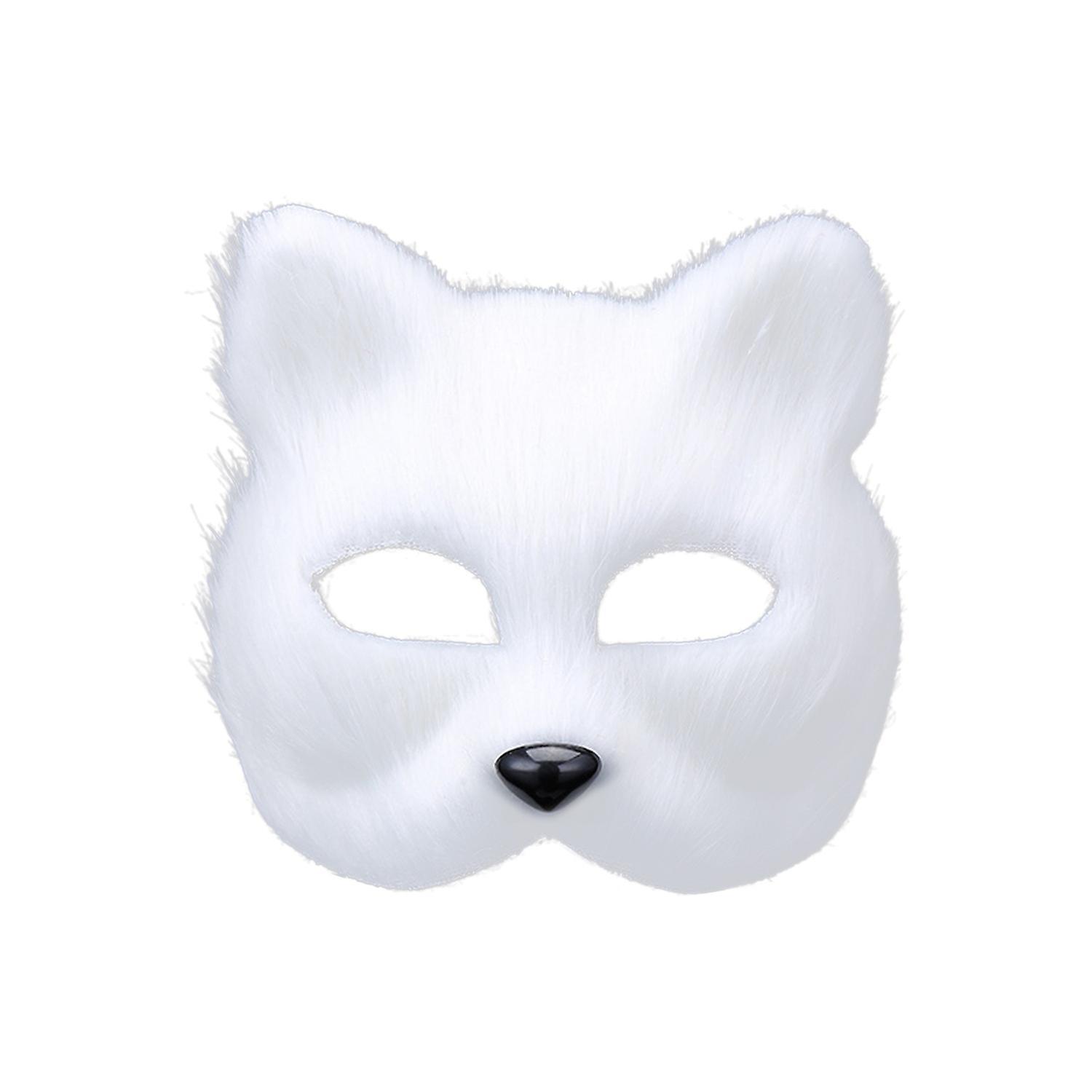 Biplut Masquerade Masque Fashionable Elegant Half-face Party Fox Furry Eye Masque for Girl