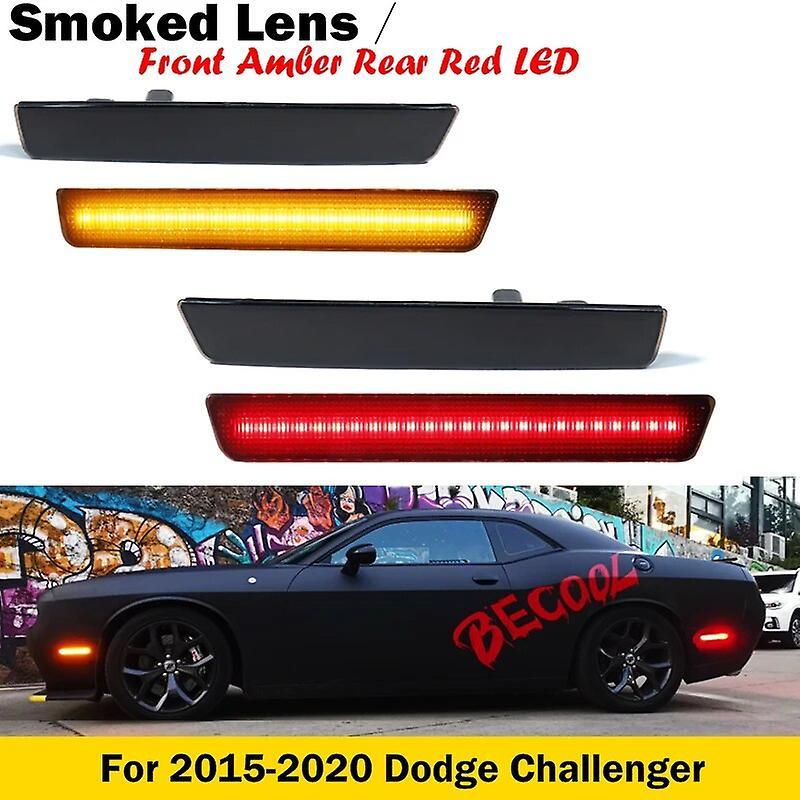 Scitoo Car Bumper Side Marker Light For Dodge Challenger Turn Signal Light/parking Ligh And  Rear Fog Lamps Brake Tail Lights Led Lamp 4x15-20 Fron...