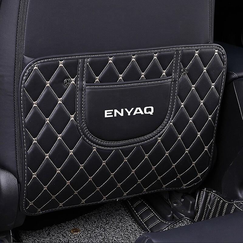 Vehicle 1pcs Car Seat Anti Kick Pad Auto Accessories For Skoda Octavia Fabia Rapid Superb Kodiaq Scala Karoq Citigo Kamiq Roomster Enyaq For Enyaq