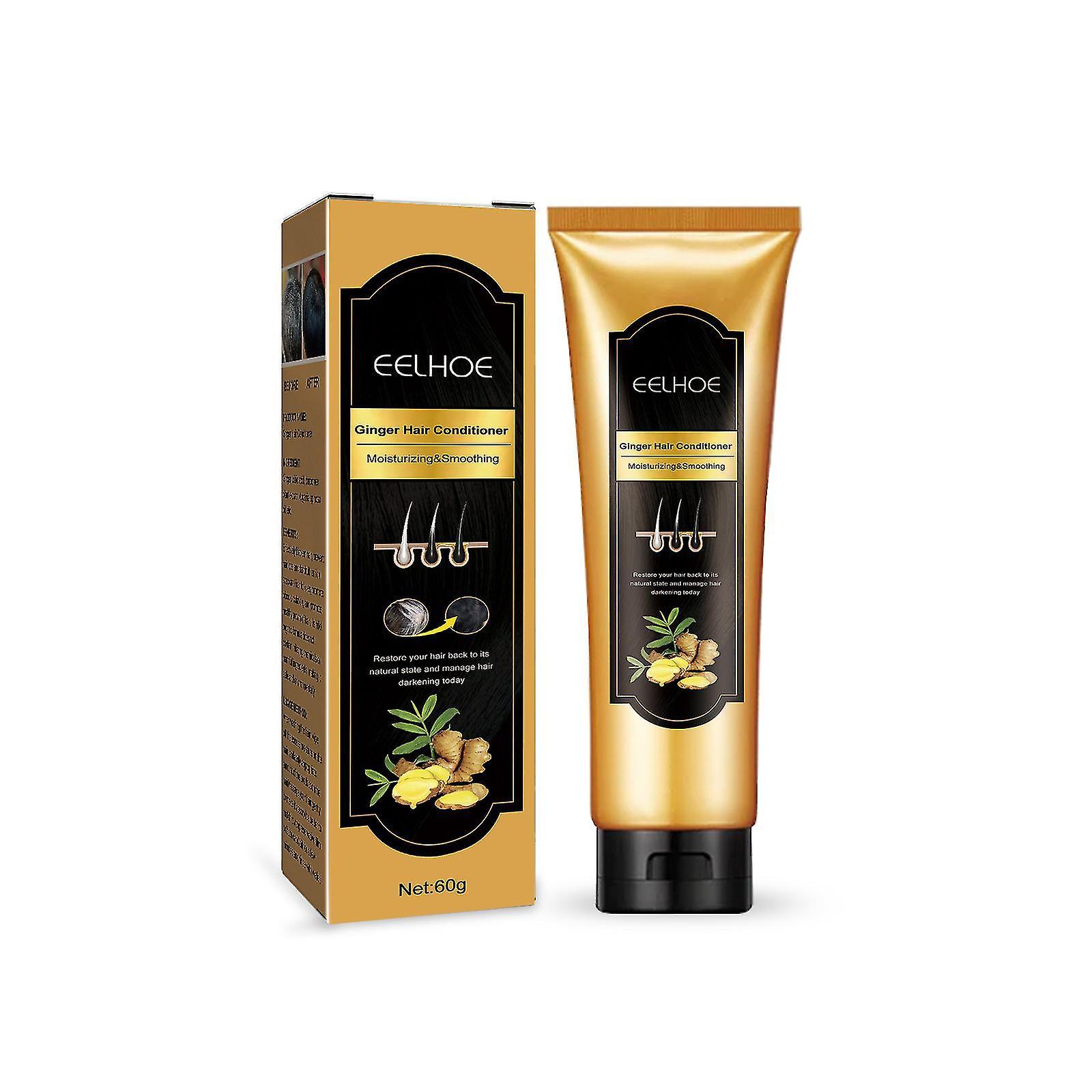 Ginger Black Hair Conditioner, Ginger Essence Repair Damaged Black Hair Softening Conditioner - ACGIV