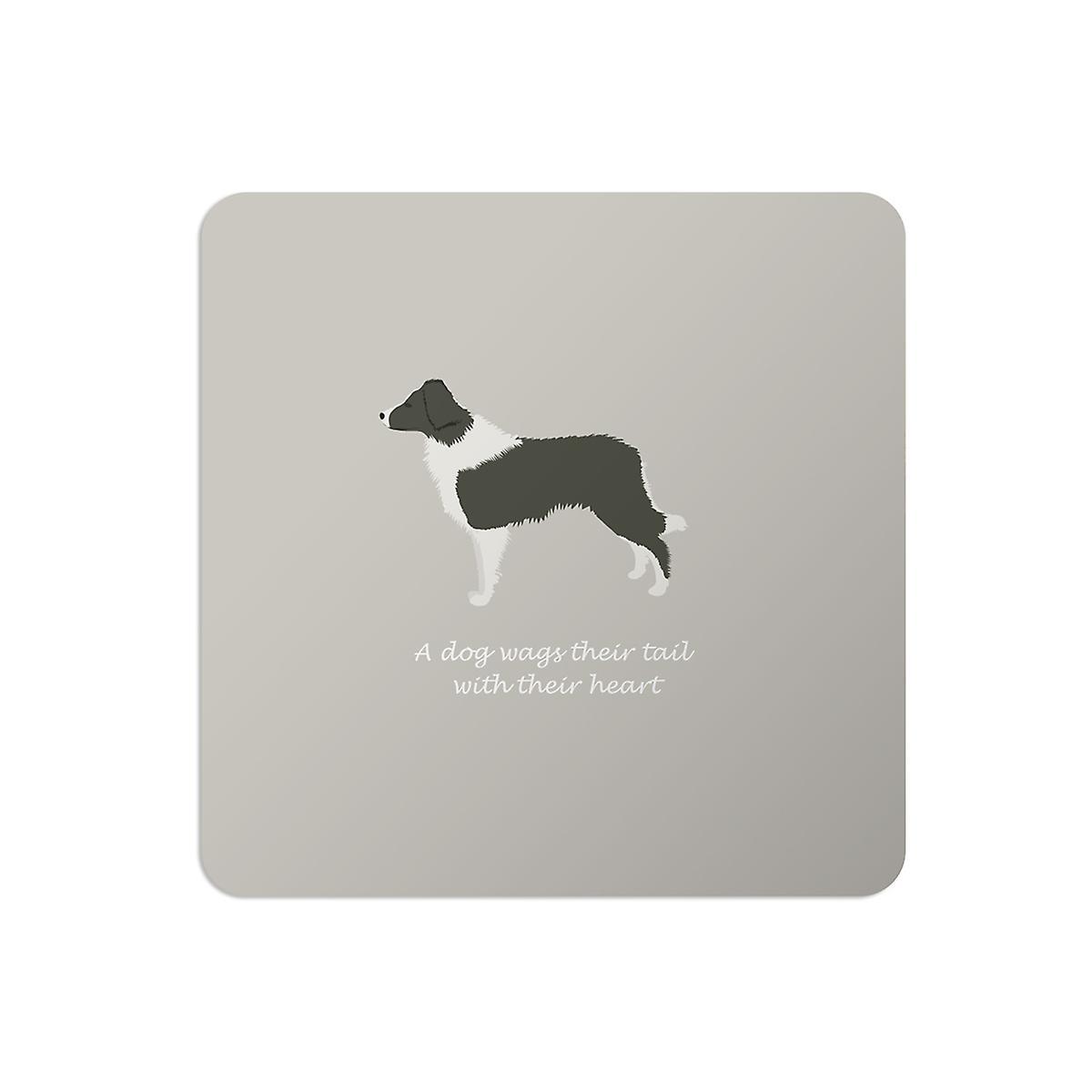 ECP Design Bailey and Friends Dog Placemat Border Collie Grey