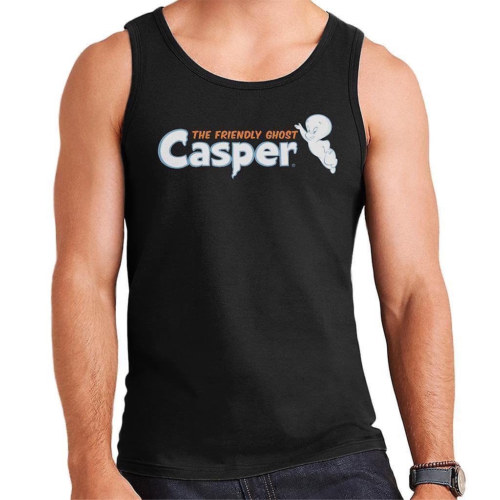 Casper The Friendly Ghost Flying Logo Men's Vest Black Large