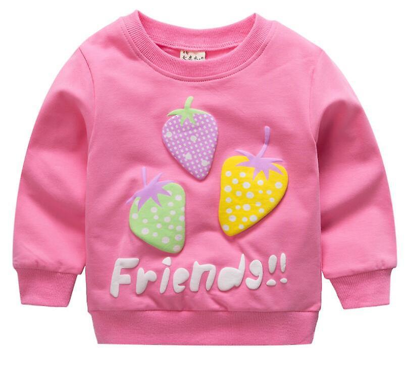 Slowmoose Baby Clothes Sweatshirts - Soft Cotton Top Cartoon Sweater, Spring Autumn 24M / Strawberry-rose