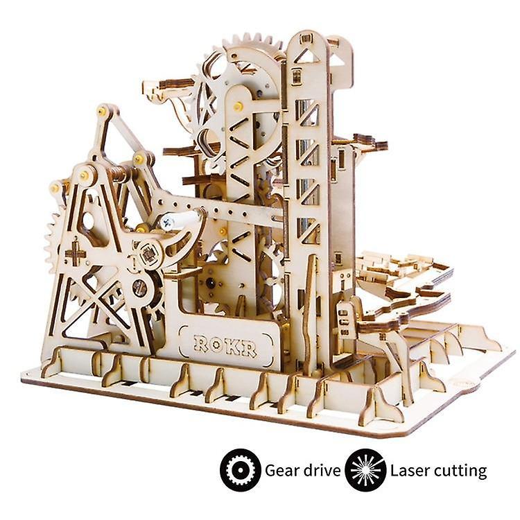 Slowmoose 3d Wooden Mechanical Puzzle  Model Building Kits Laser Cutting Action By Tower Coaster