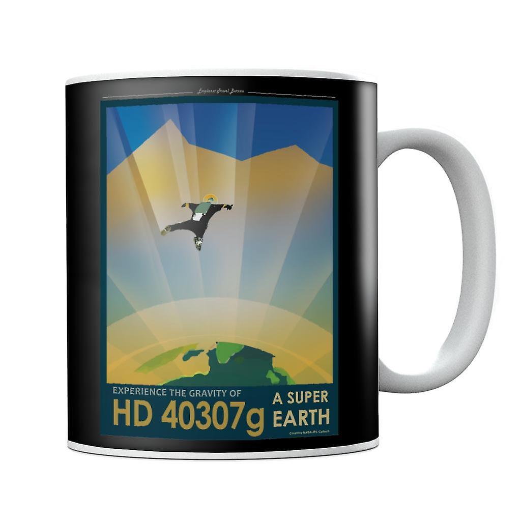 NASA HD 40307g A Super Earth Interplanetary Travel Poster Mug Black 10oz