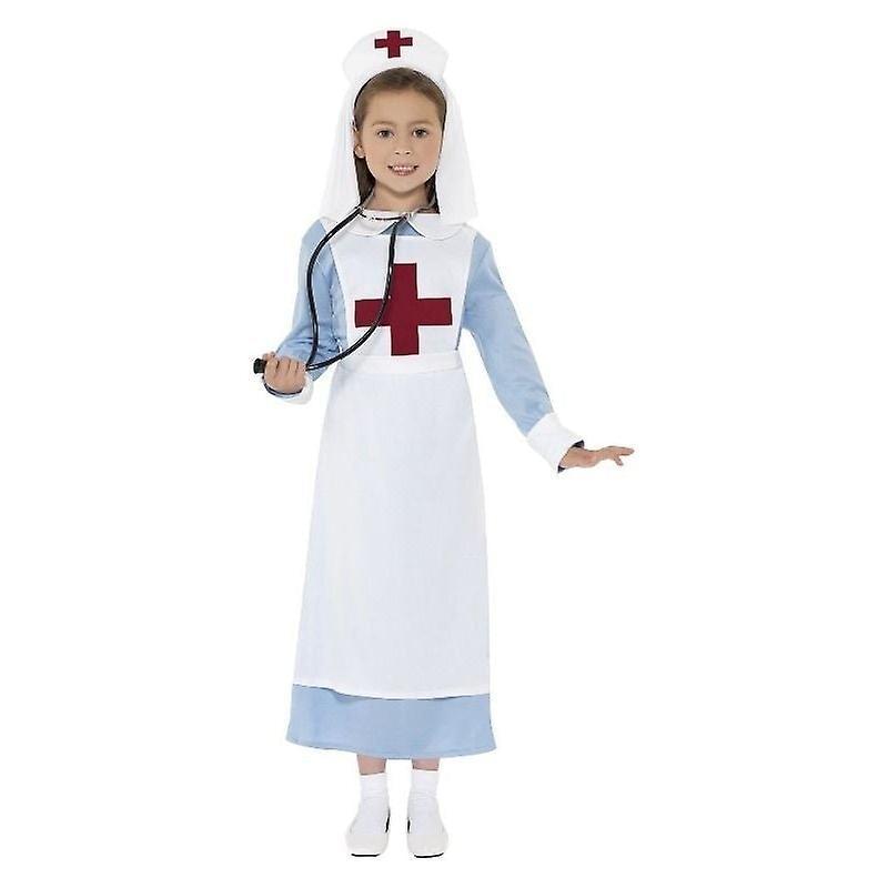 Smiffys Ww1 nurse costume kids blue white 44026l blue/white Large