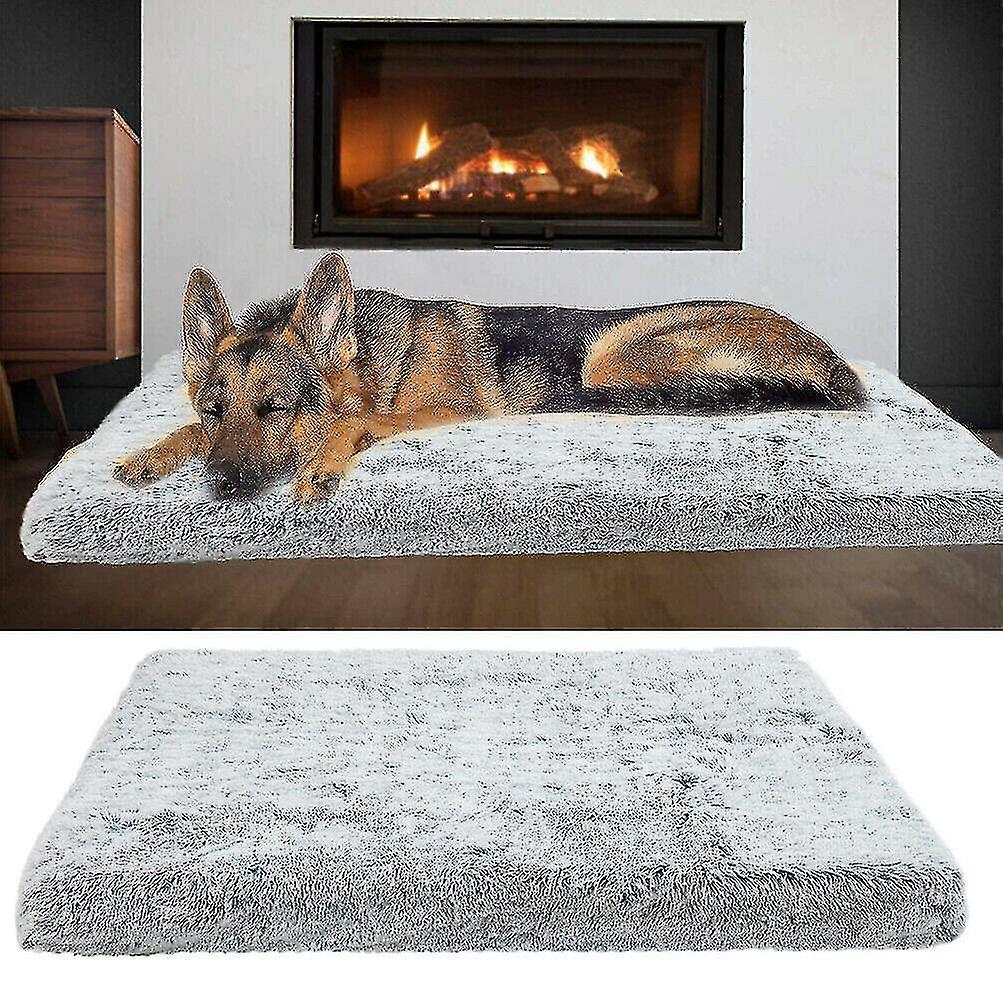 DUQI L -washable Memory Foam Pet Beds Removable Cover Waterproof Mattress Dog Bed