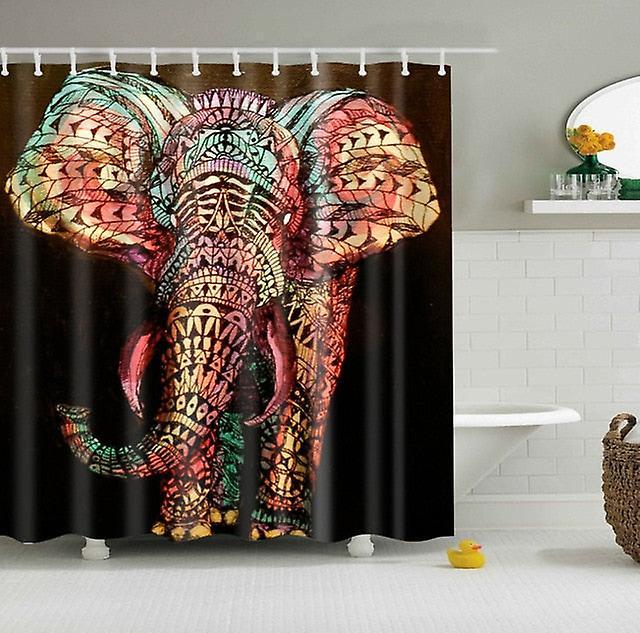 Slowmoose Waterproof, Polyester Fabric-3d Printed Shower Curtains 150x180cm / N