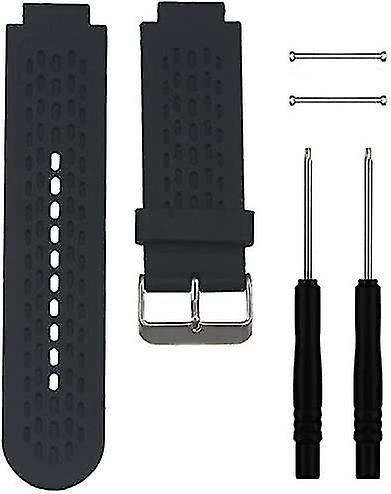 Get It Soft Silicone Compatible Watch Band Strap compatible Garmin Approach S2 / S4 Black