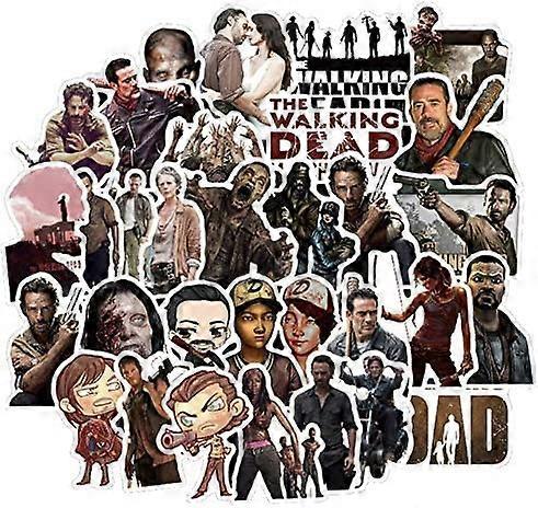 Wjiaer KATEA Walking Dead Stickers Pack | 50 PCS Vinyl Waterproof for Water Bottles Car Laptop Luggage Skateboard Motorcycle Snowboard Phone Cute D...