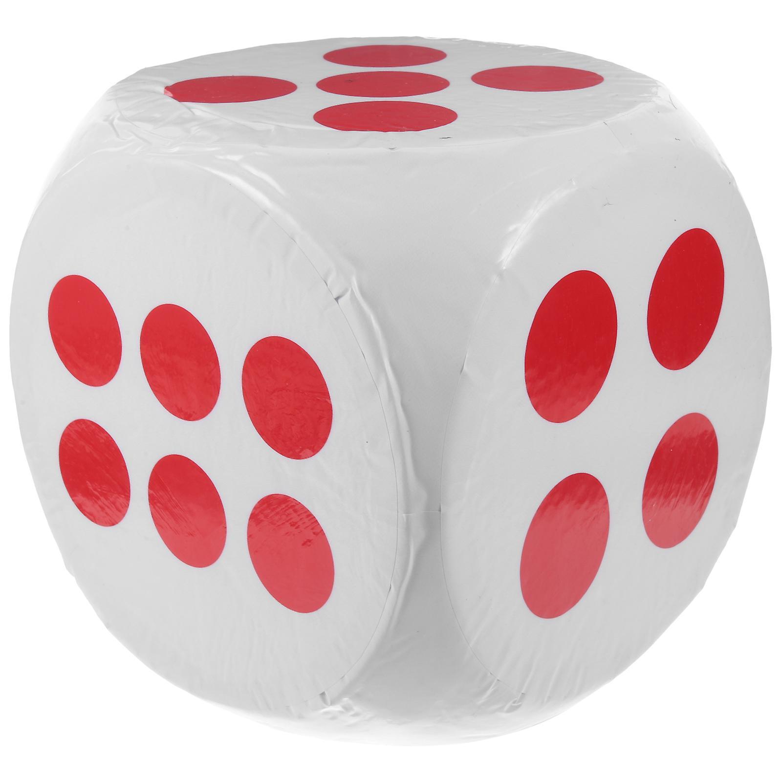 Tinksky Large Foam Dice Prop Activity Dice Toy Dice Party Game Dice Game Class Teaching Prop White 19X19X19CM