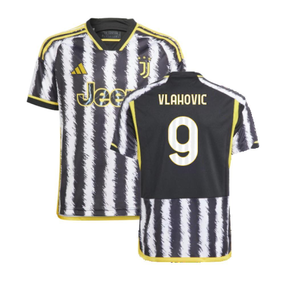 Adidas 2023-2024 Juventus Home Shirt (Kids) (VLAHOVIC 9) White LB