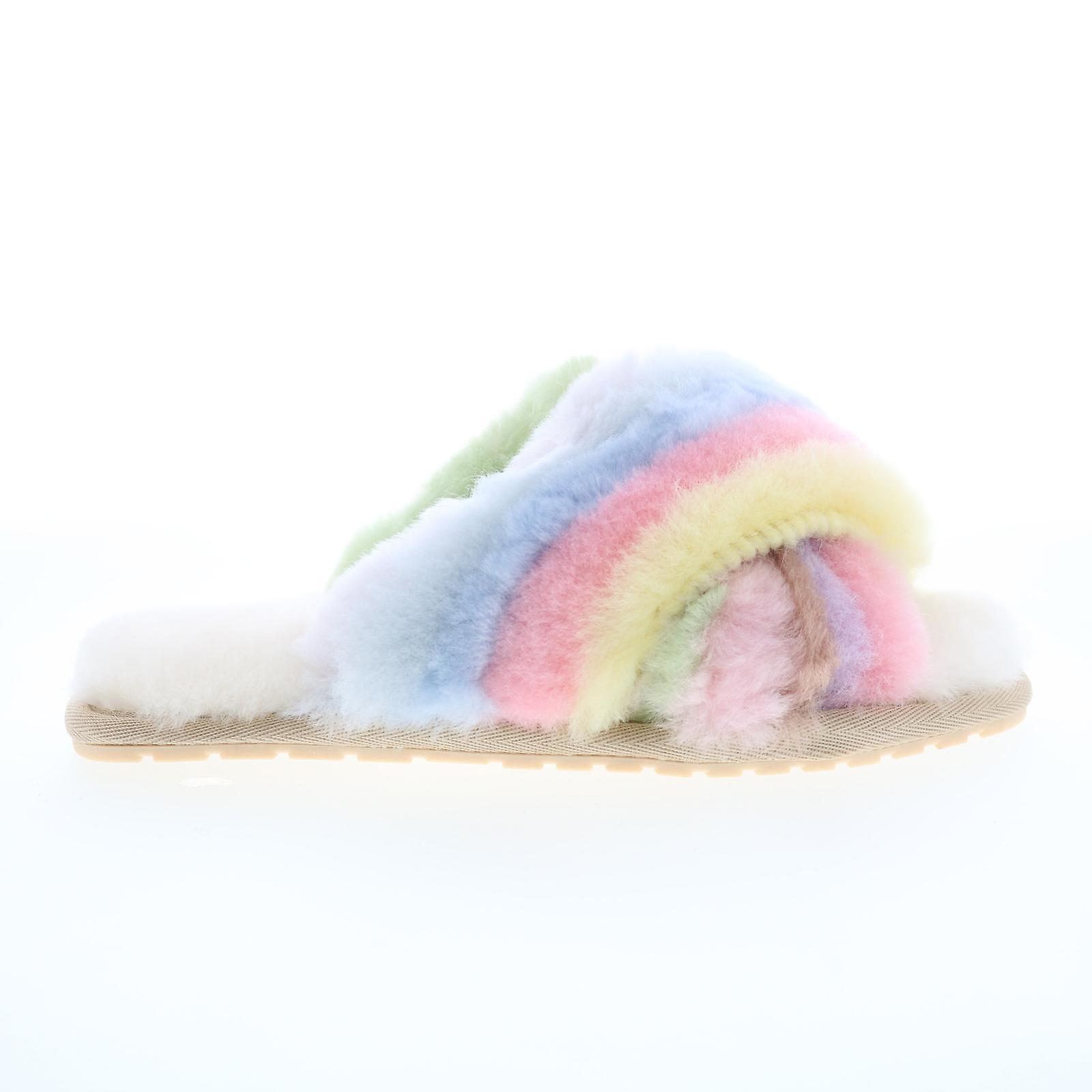 Emu Australia Adult Womens Mayberry Rainbow Slides Slippers Pastel US 6