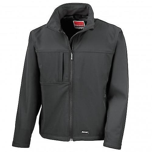 Result Mens Softshell Premium 3 Layer Performance Jacket (Waterproof, Windproof & Breathable) Workguard Grey 4XL