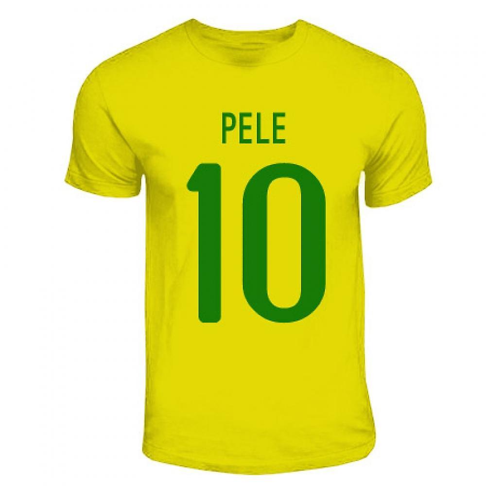 Gildan Pele Brazil Hero T-shirt (yellow) Large (42-44 inch)